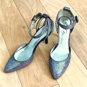 Marc Fisher silver heels